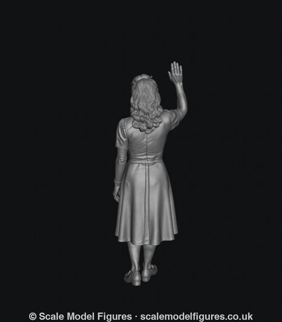 SMF9567 1940 Female Waving D - Figure