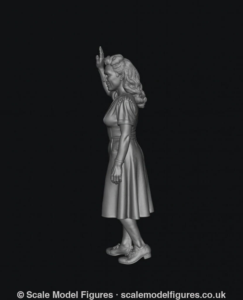 SMF9567 1940 Female Waving D - Figure