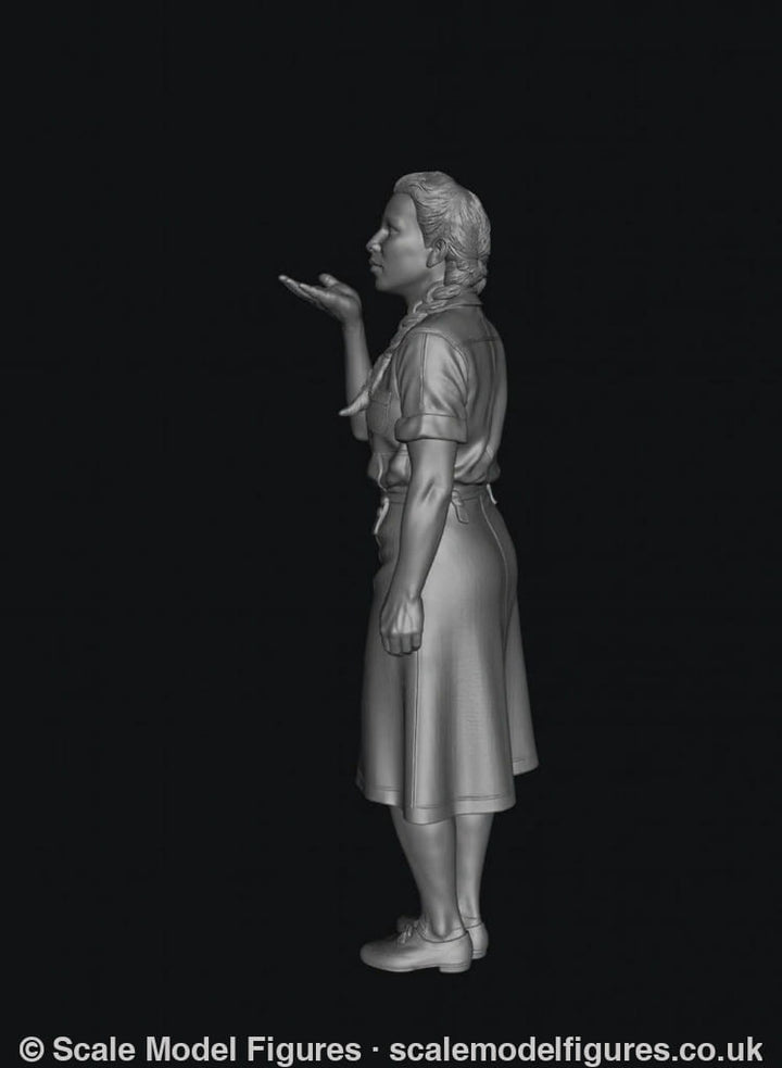 SMF9567 1940 Young Female Blowing a Kiss E - Figure