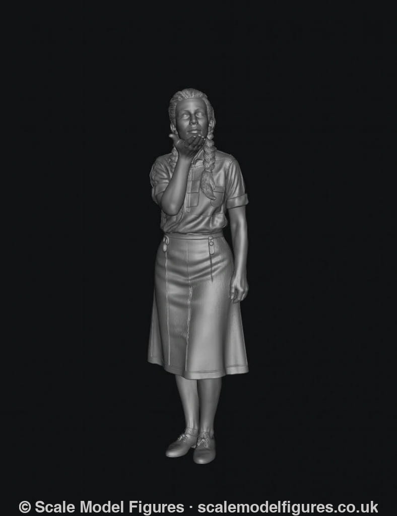 SMF9567 1940 Young Female Blowing a Kiss E - Figure
