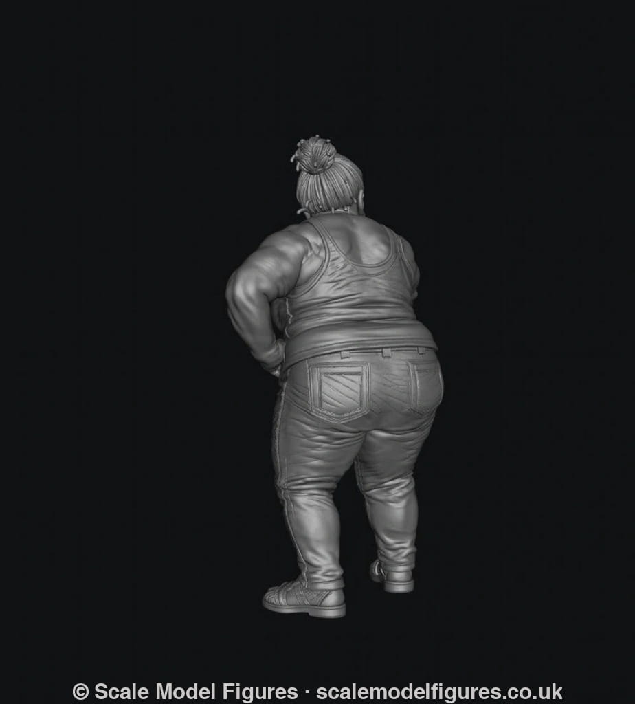 SMF9569 Drunk Female Fighting 2 - Figure