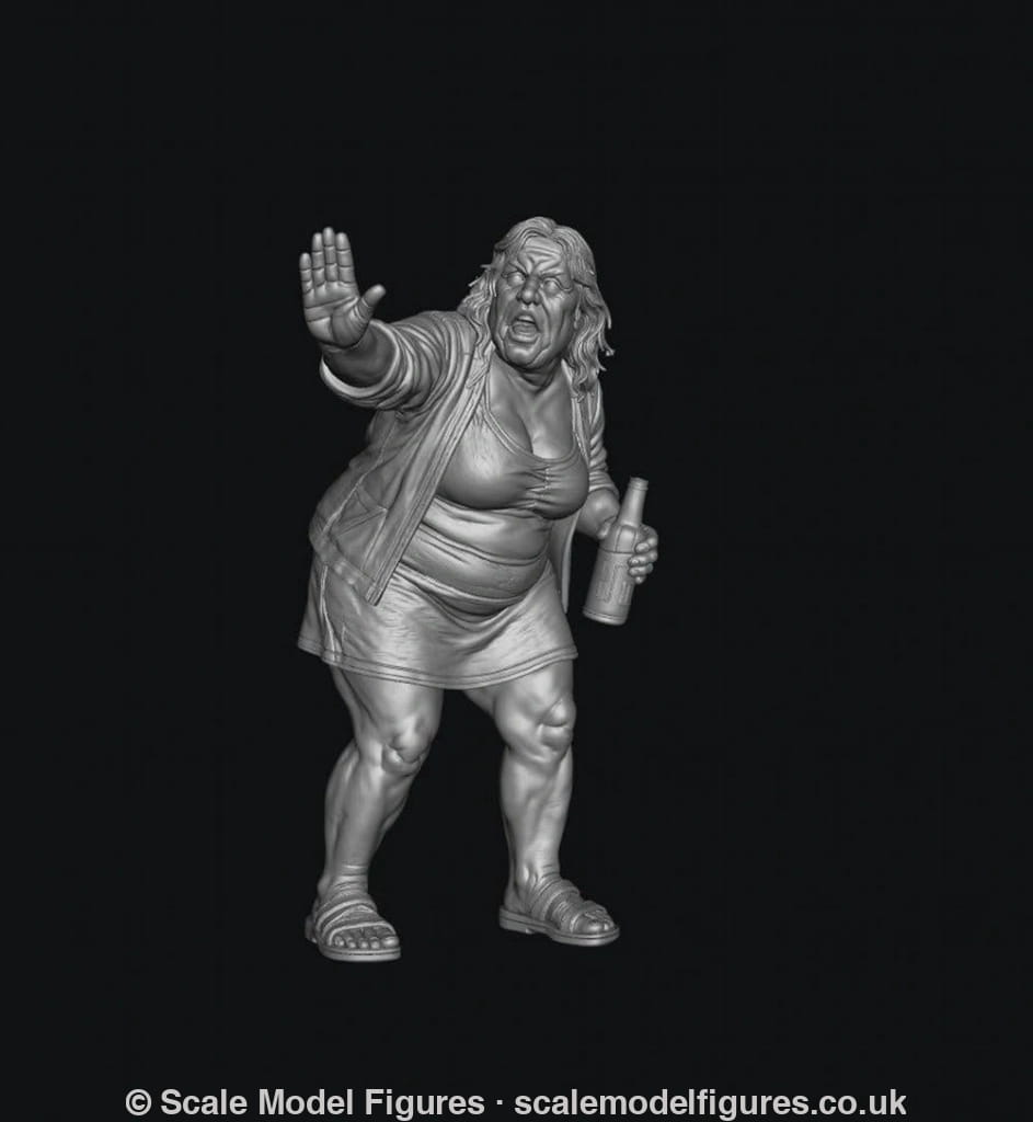 SMF9569 Drunk Female Fighting 3 - Figure
