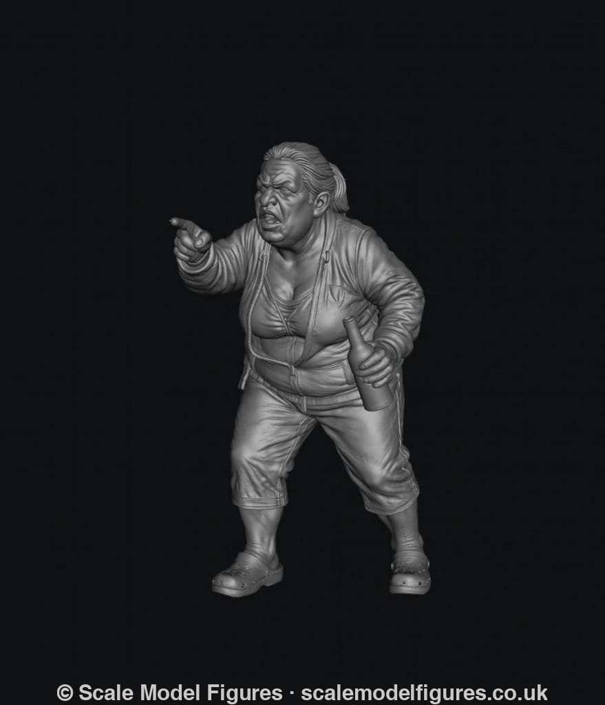SMF9569 Drunk Female Fighting 5 - Figure