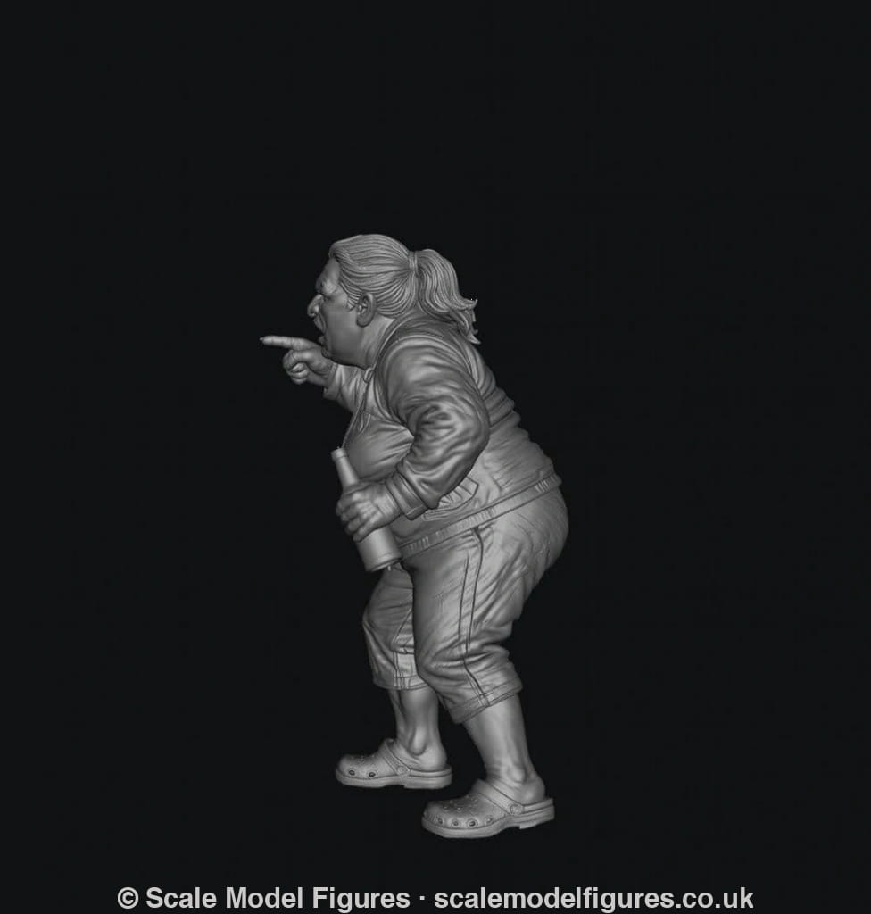 SMF9569 Drunk Female Fighting 5 - Figure
