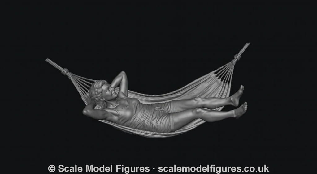SMF9570 Female Relaxing in a Hammock - Figure