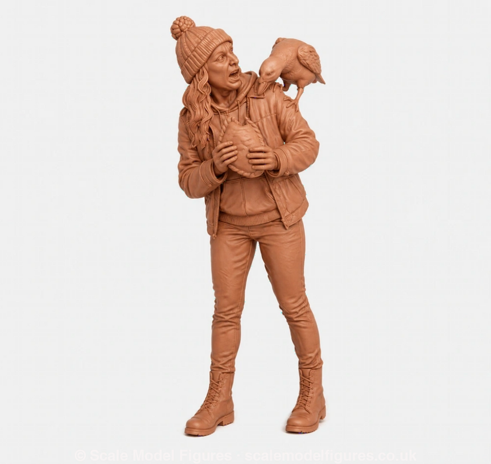 SMF9571 Female with Pastie and Seagull Fight - Figure