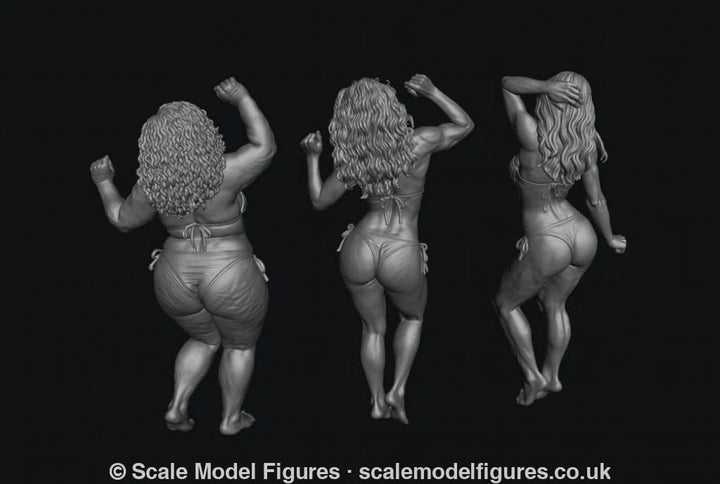 SMF9593 3 dancing Bikini Girls - Figure