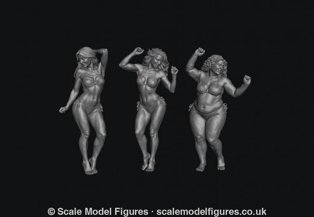 SMF9593 3 dancing Bikini Girls - Figure