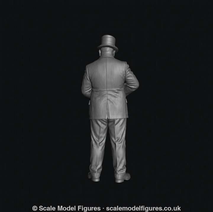 SMF9656 Churchill and Tommy Gun - Figure