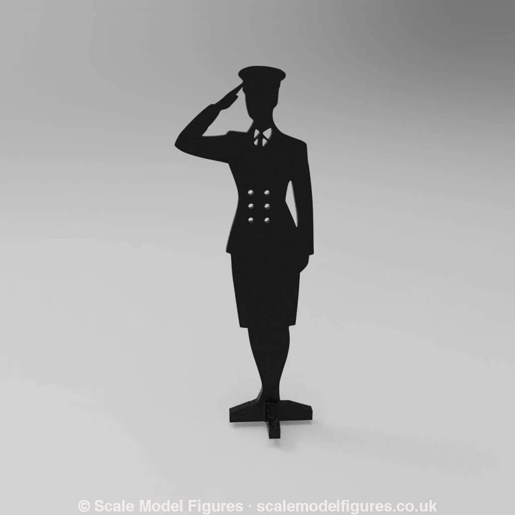 SWM001 Saluting Wren Rating Silhouette Memorial Statue - Figure