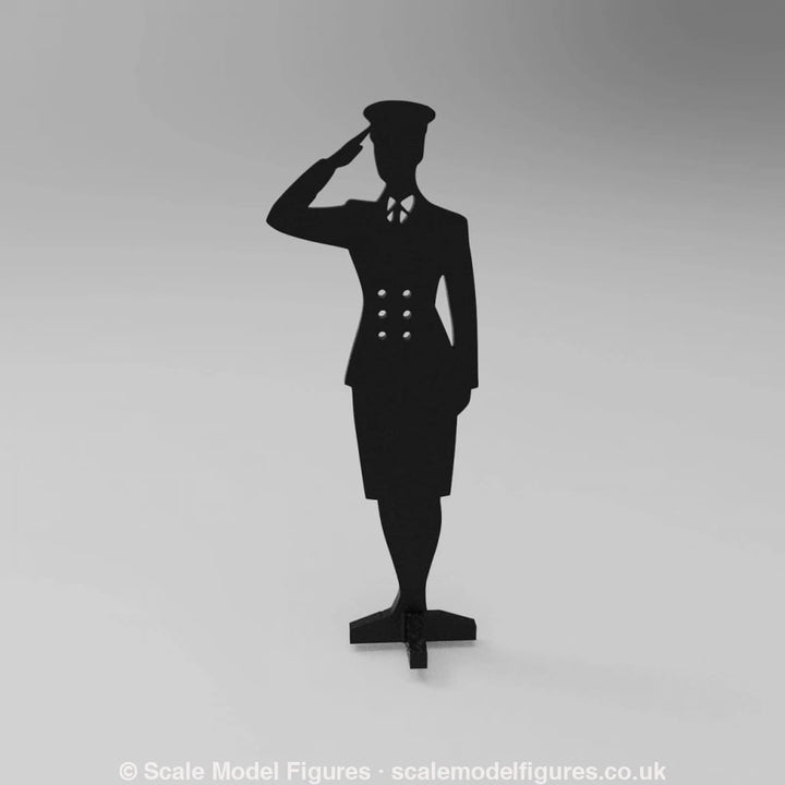 SWM001 Saluting Wren Rating Silhouette Memorial Statue - Figure