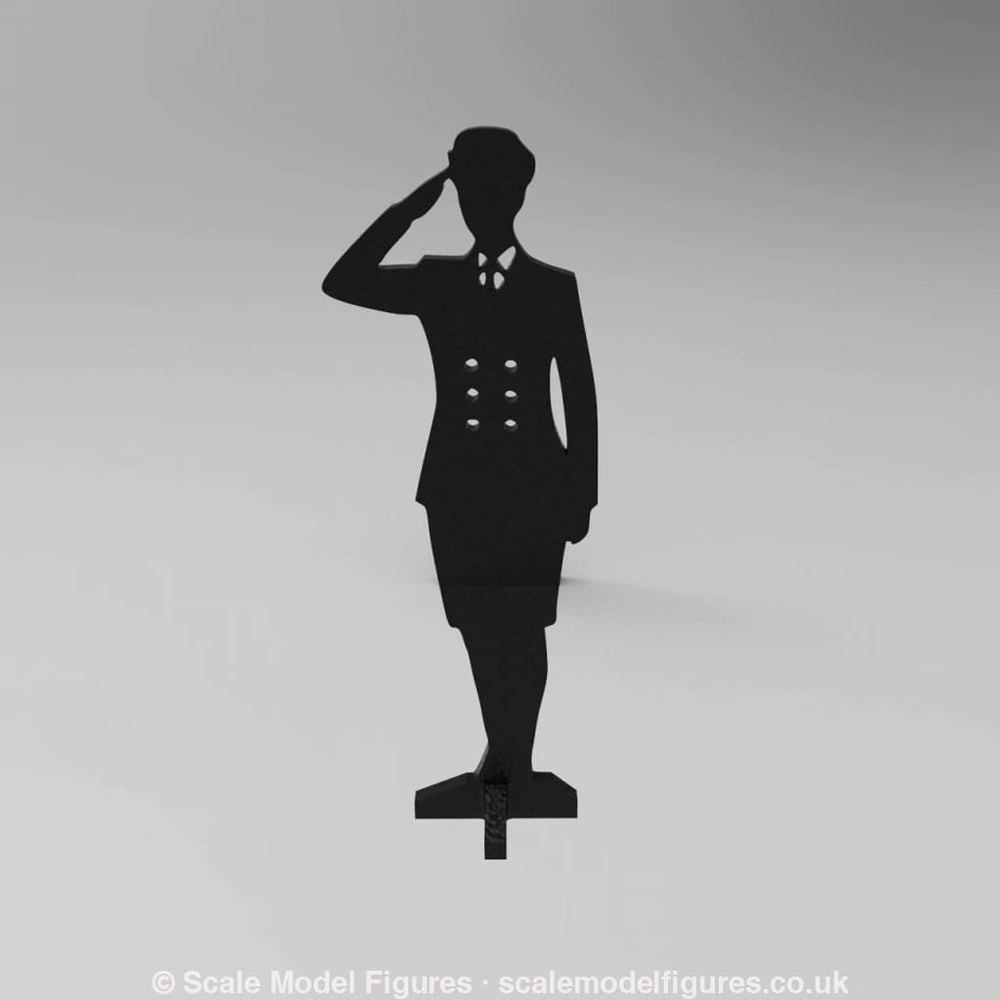 SWM002 Saluting Senior Rating Wren Rating Silhouette Memorial Statue - Figure
