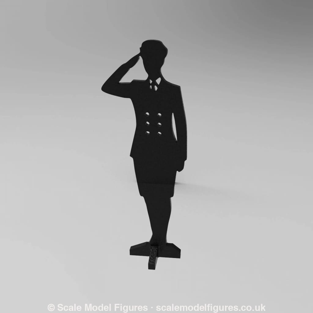 SWM002 Saluting Senior Rating Wren Rating Silhouette Memorial Statue - Figure