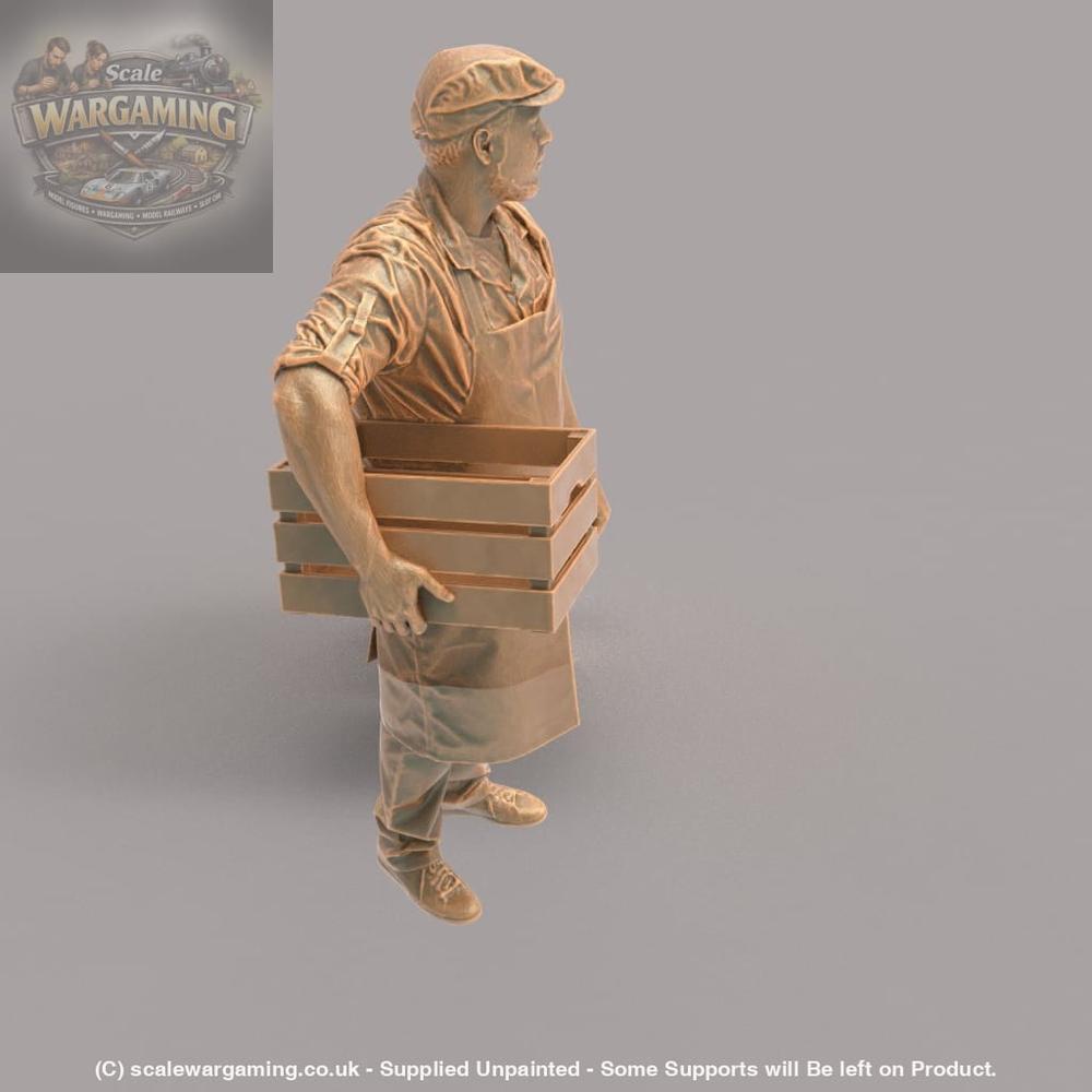 MM1034 Shop Keeper With Veg Box Figure