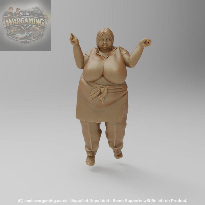 SW1100 Large Waitress Hands Up - Figure