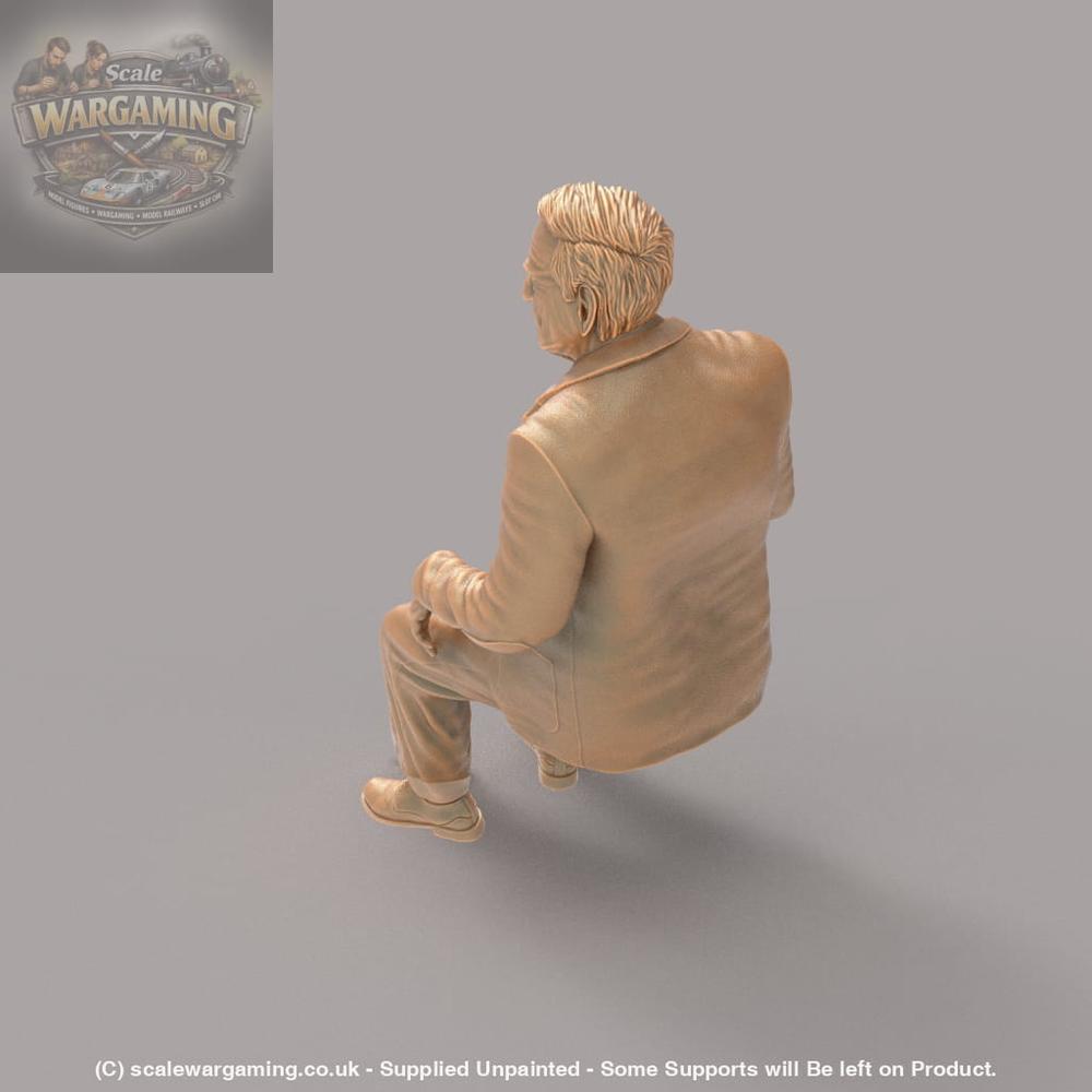 MM1212 Old man sitting in a wheel chair Figure