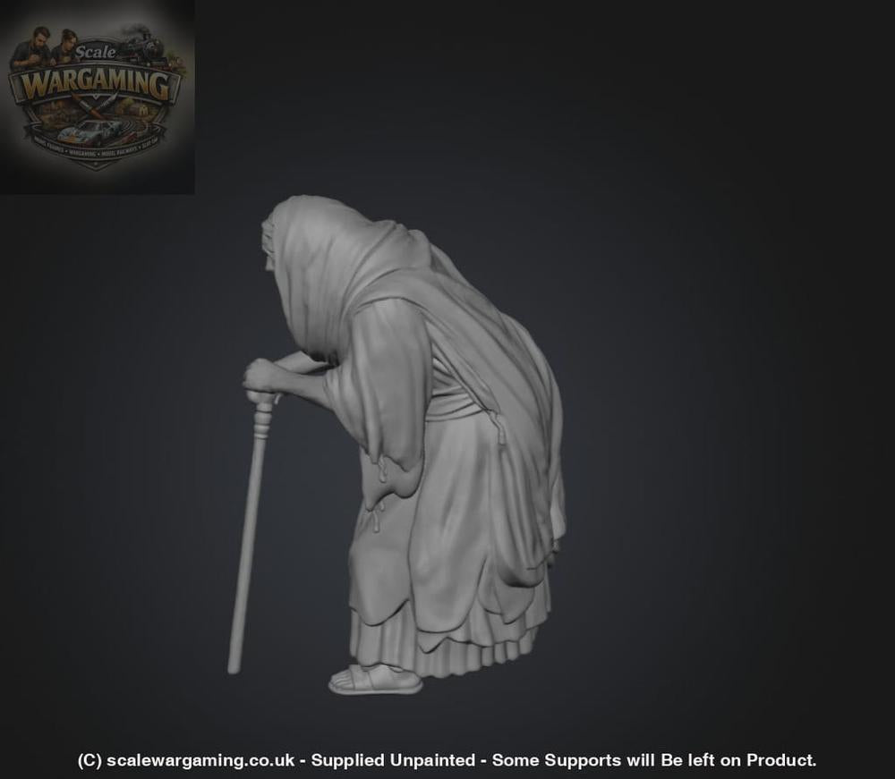 SW2183 Medieval Elderly Lady Hunched Over - Figure