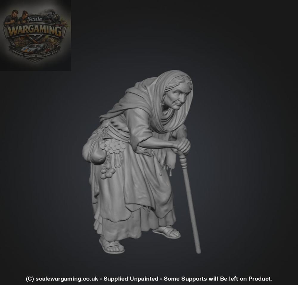 SW2183 Medieval Elderly Lady Hunched Over - Figure