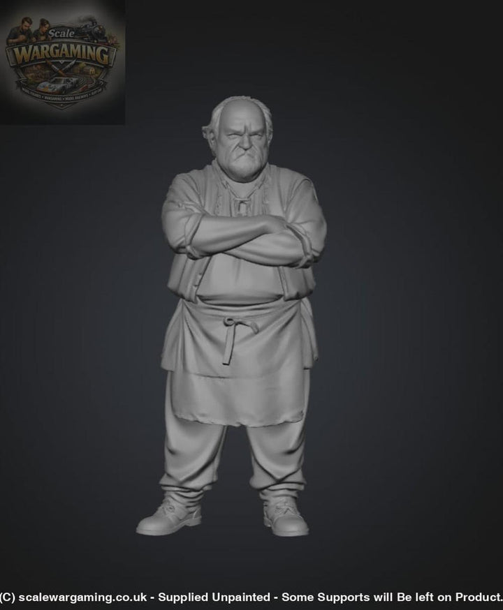 SW2187 Medieval Grumpy Barkeep - Figure