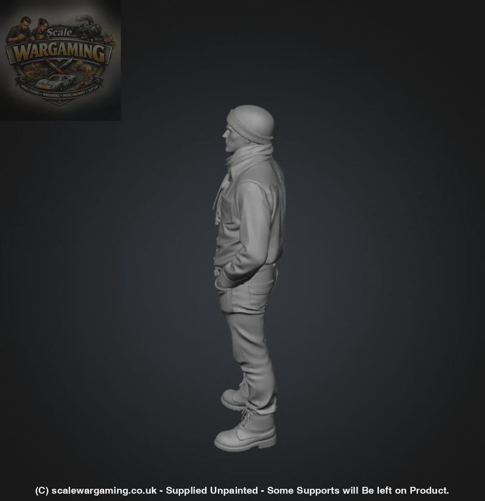 SW2194 Male Standing with Scarf - Figure