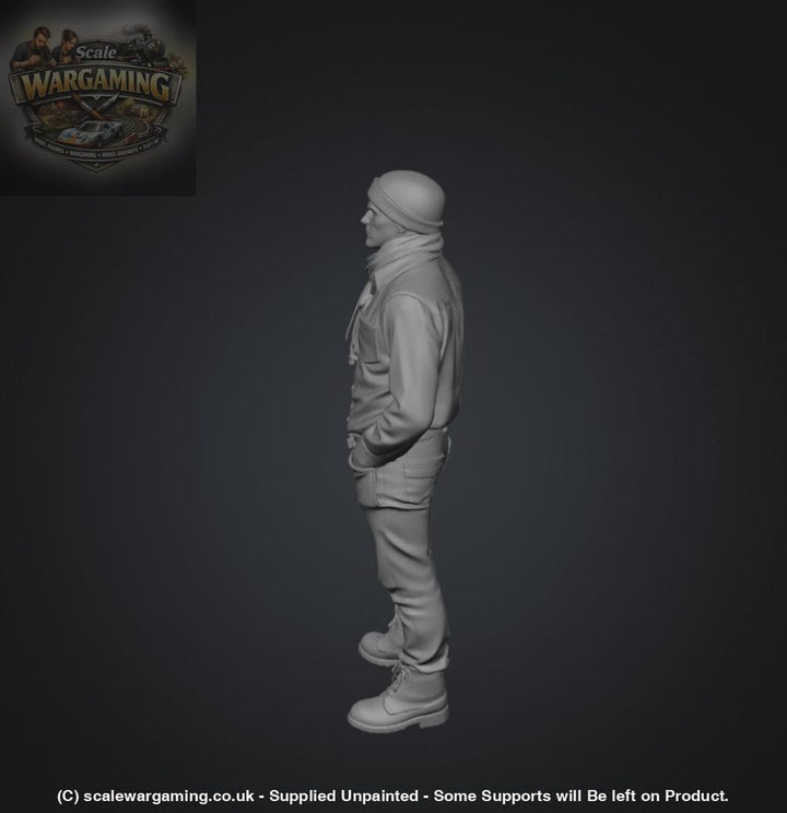 SW2194 Male Standing with Scarf - Figure