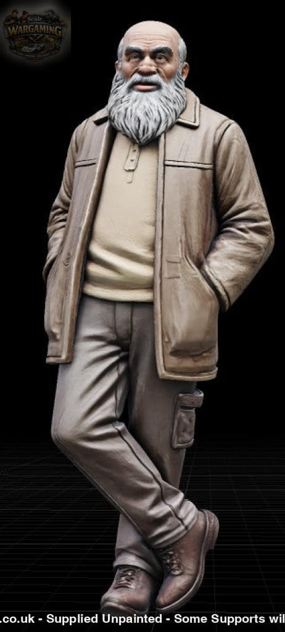 SW3045A Older Male with Beard - Figure