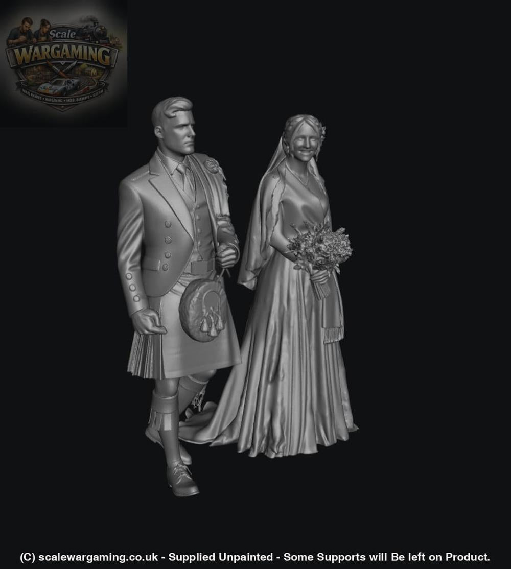 SW3106 Highland Wedding Couple - Figure