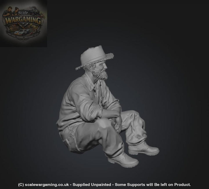 SW3112 Farmer Sitting - Figure