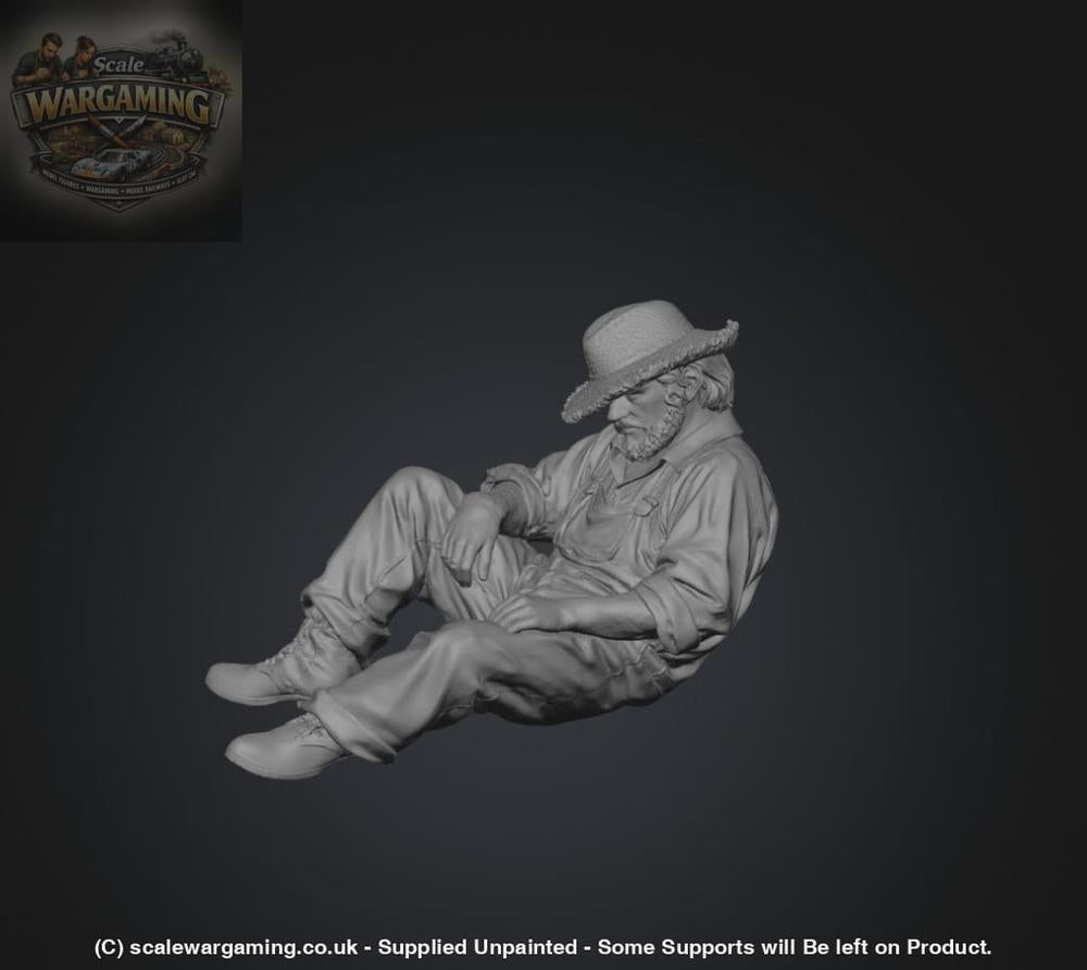 SW3113 Farmer Sitting Back - Figure