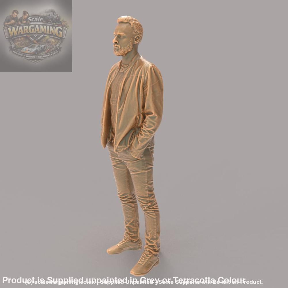 MM358 Smart Bearded Male in Jacket Figure