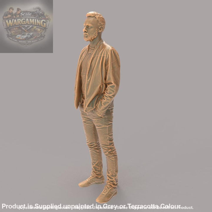 MM358 Smart Bearded Male in Jacket Figure