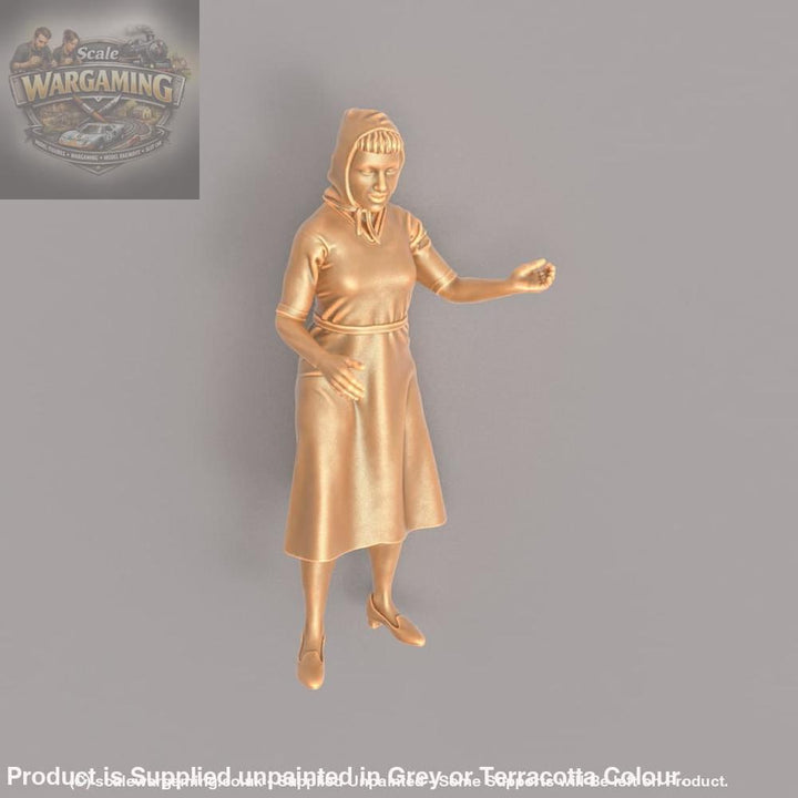 MM557 1940’s Style Lady with Scarf Figure
