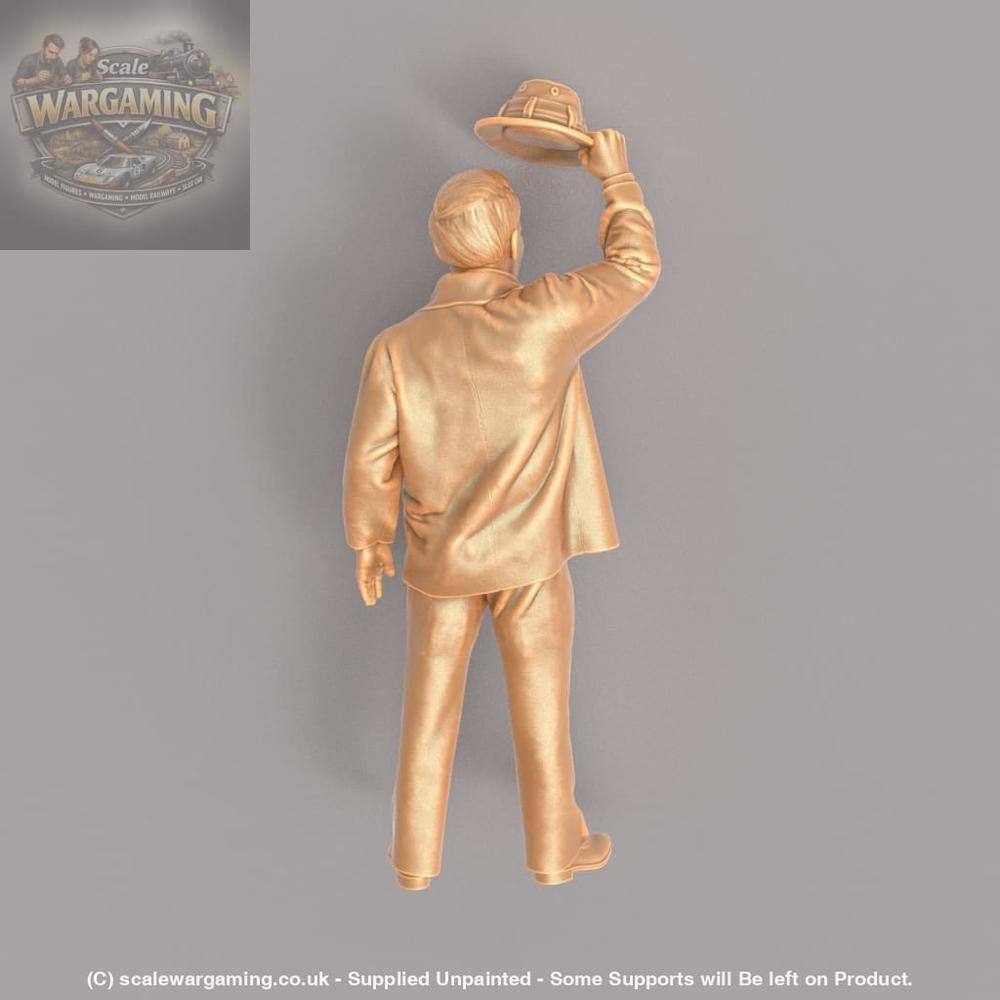 MM561 1940’s Style Male Waving Hat Figure