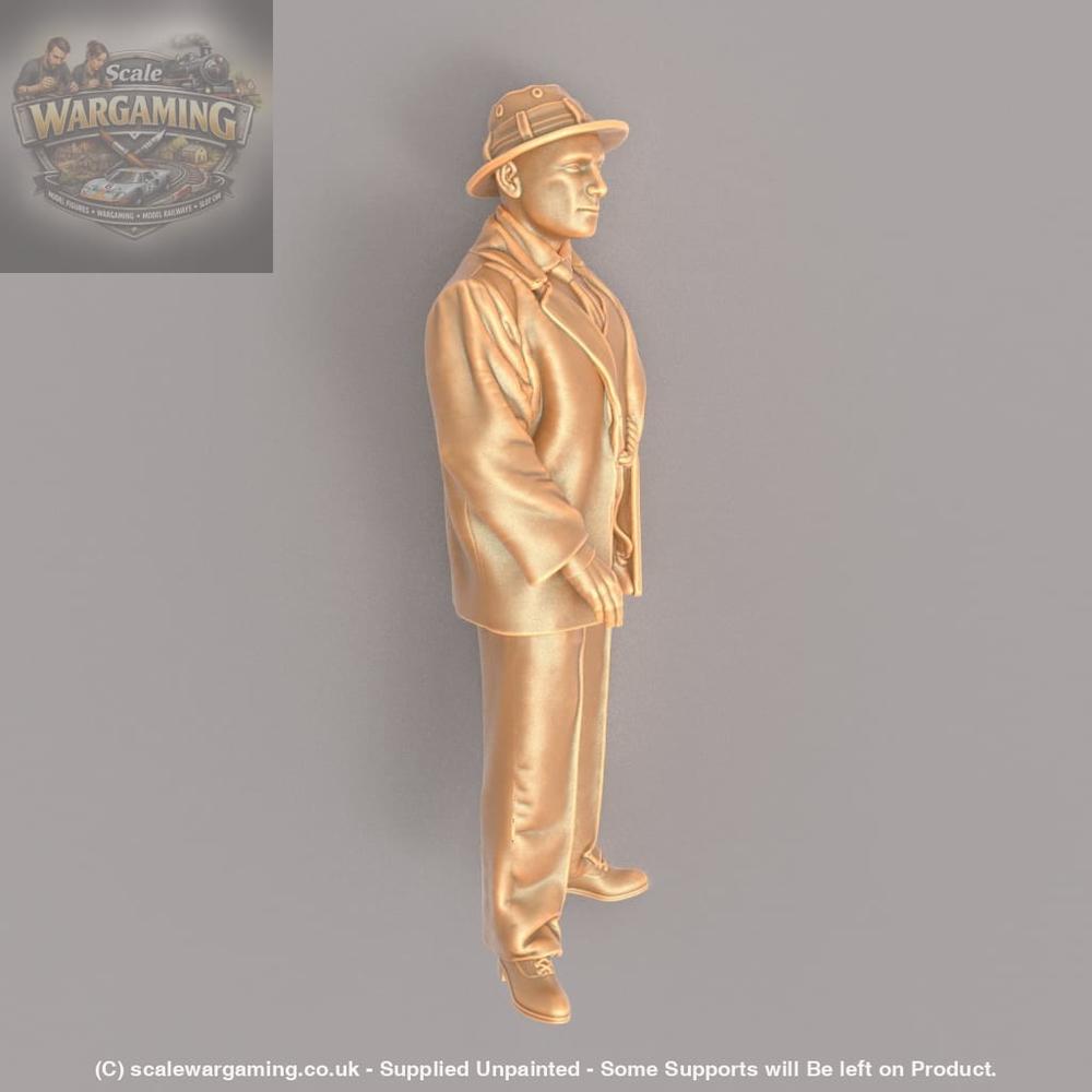 MM563 1940’s Style Male Wearing Hat Figure