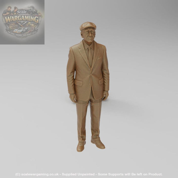 SW8170 Male Senior in Suit and flat cap - Figure