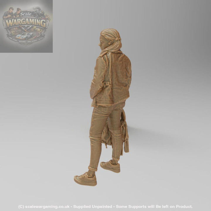 SW8181 Young Girl wearing Leather Jacket - Figure