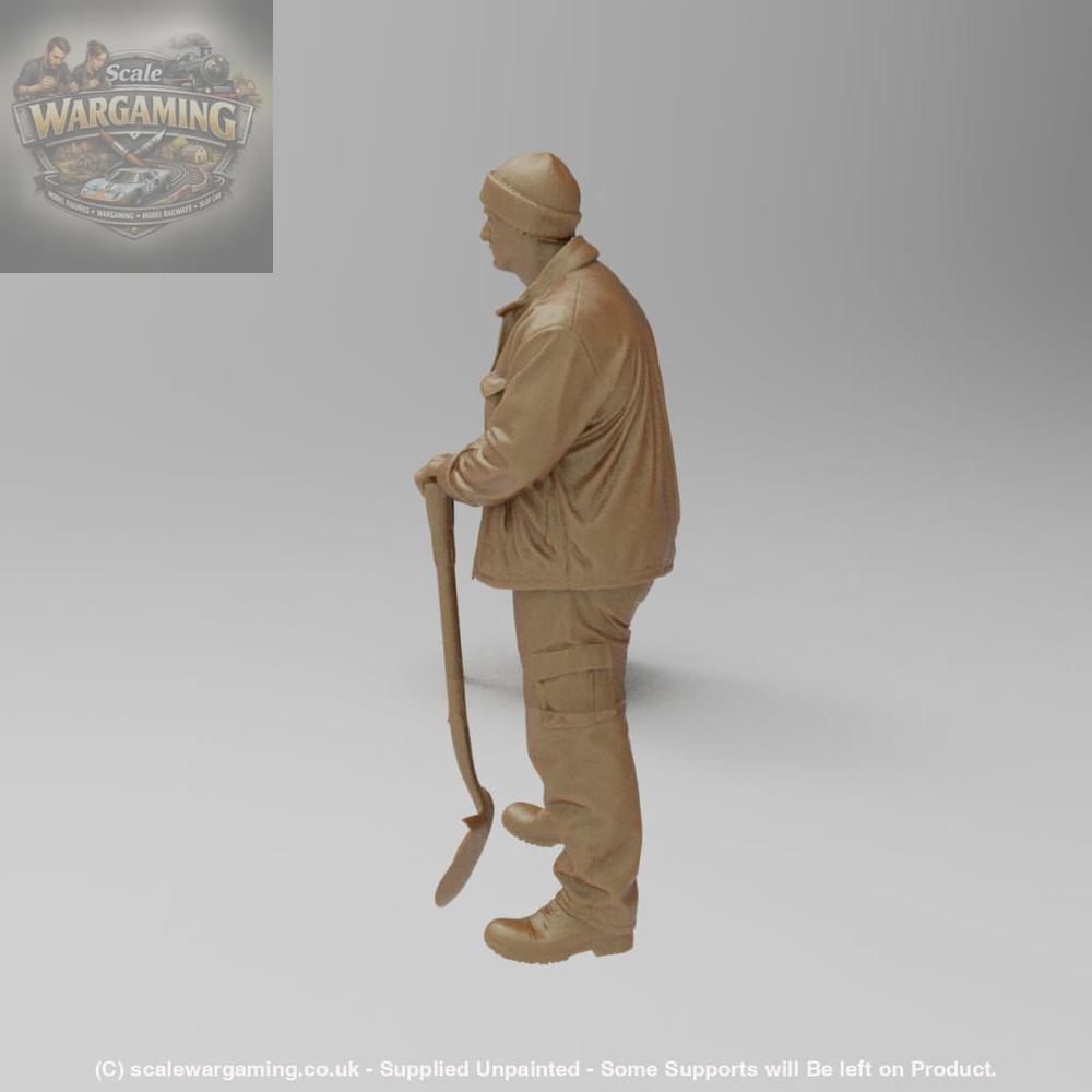 SW8190 Male Gardener with Spade - Figure