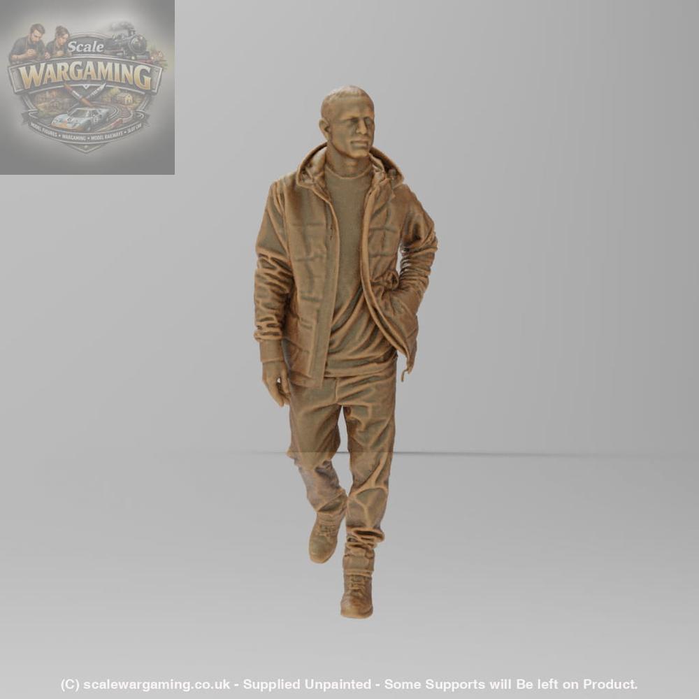 SW8193 Male Wearing Winter Coat - Figure