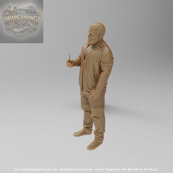 SW8200 Male Body Builder on Phone - Figure