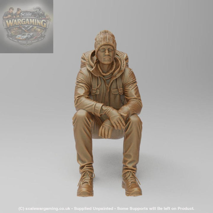 SW8221 Male Hiker Sitting - Figure