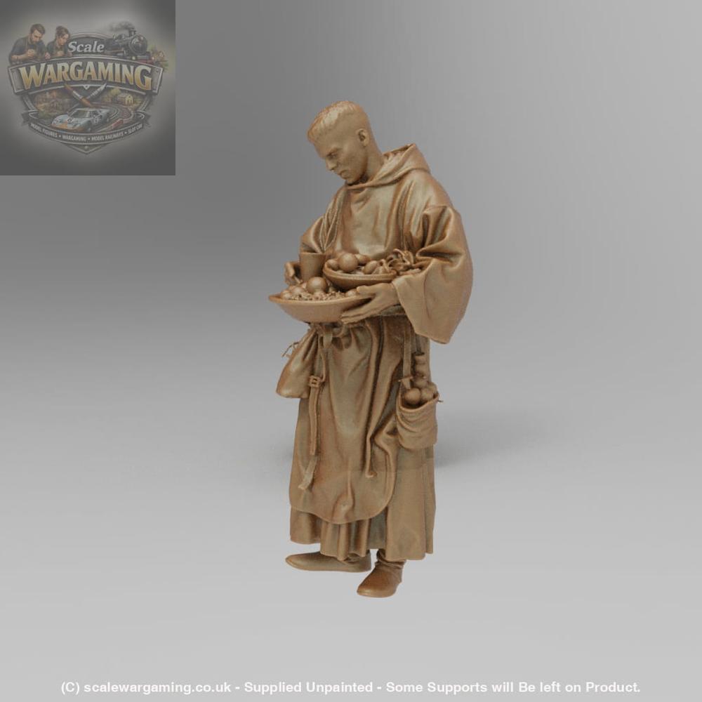 SW9001 Medieval Pilgrim with food Basket - Figure