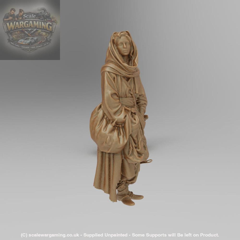 SW9004 Medieval Cloaked wonderer - Figure