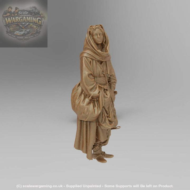 SW9004 Medieval Cloaked wonderer - Figure