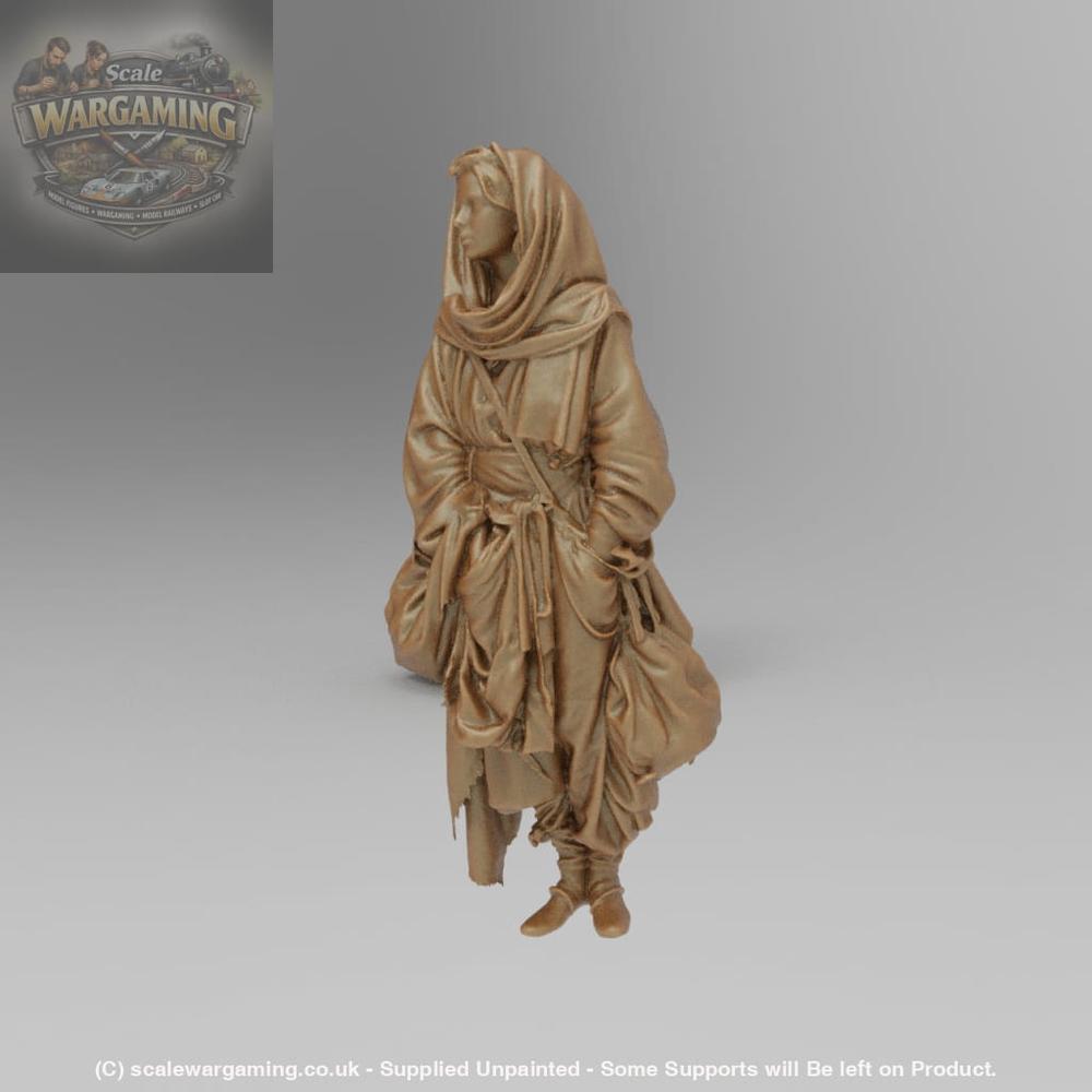 SW9004 Medieval Cloaked wonderer - Figure
