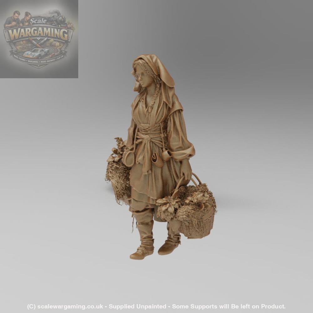 SW9018 Medieval Girl Forager - Figure