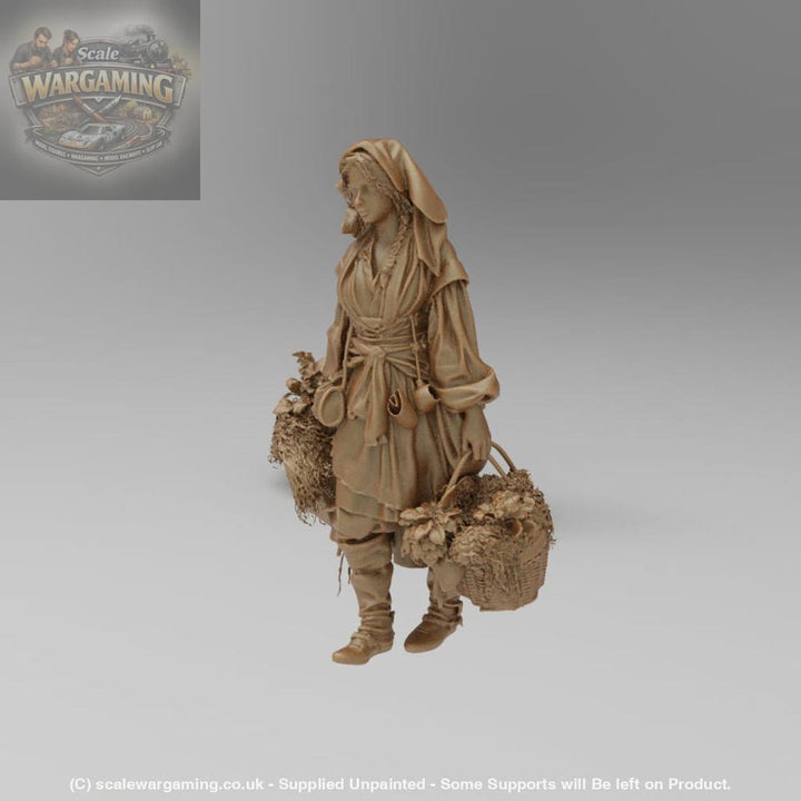 SW9018 Medieval Girl Forager - Figure