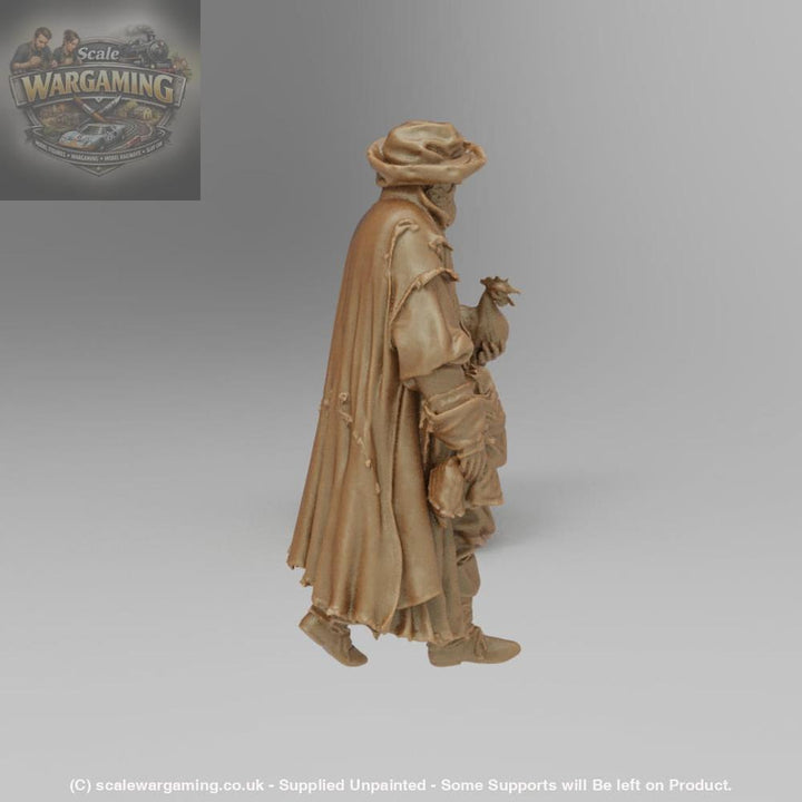 SW9021 Medieval Farmer and Chicken - Figure