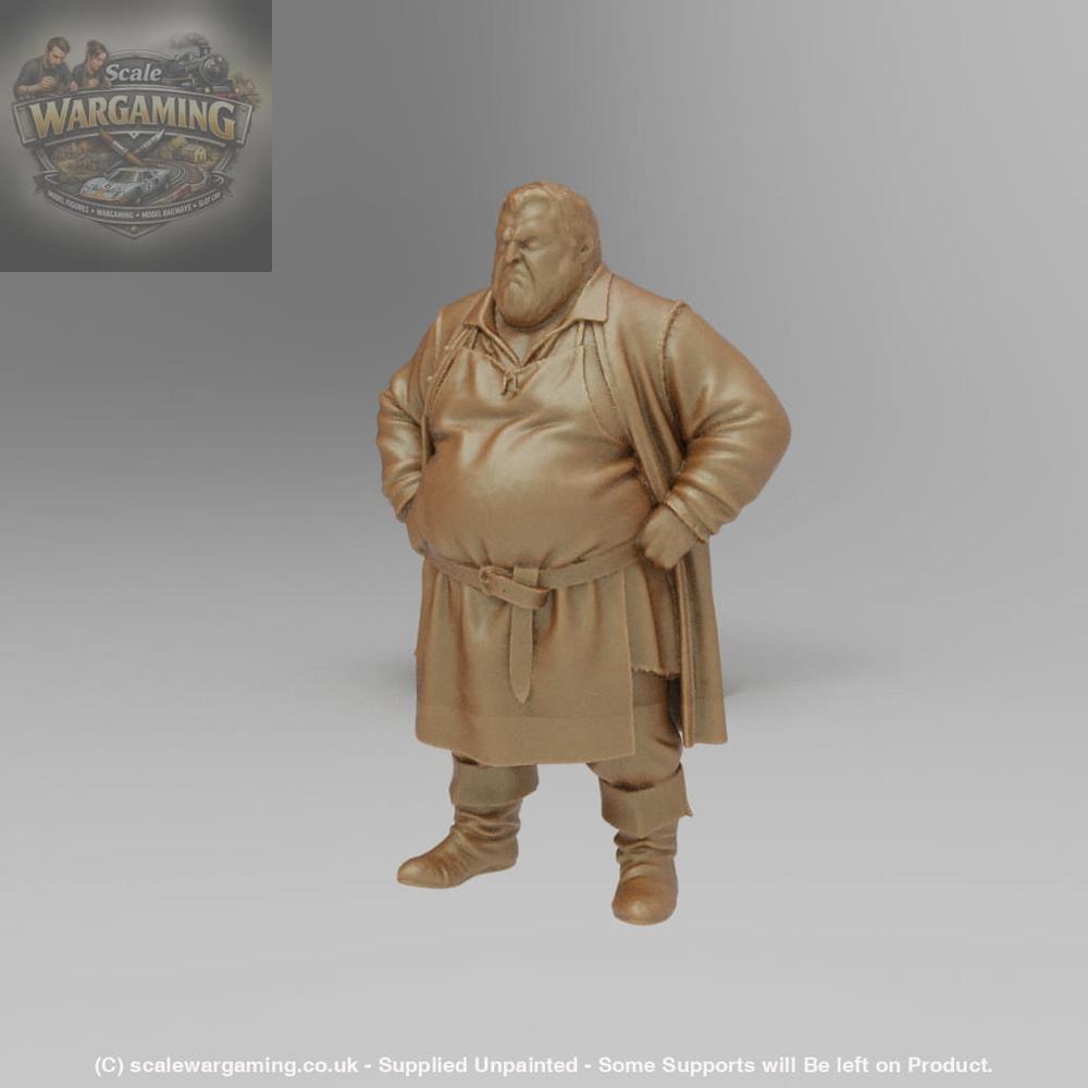 SW9022 Fat Medieval Male farmer - Figure