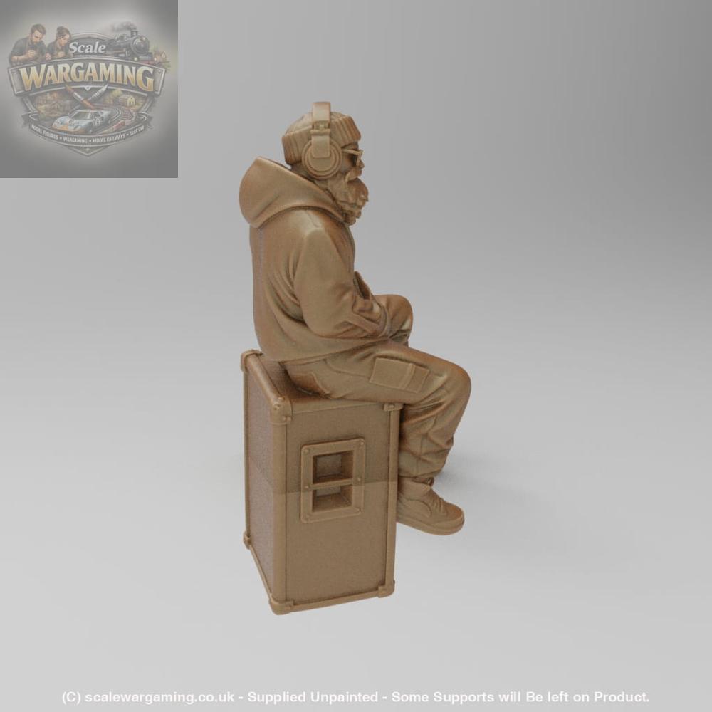 SW9040 DJ Sitting on Speaker - Figure