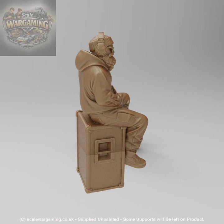 SW9040 DJ Sitting on Speaker - Figure